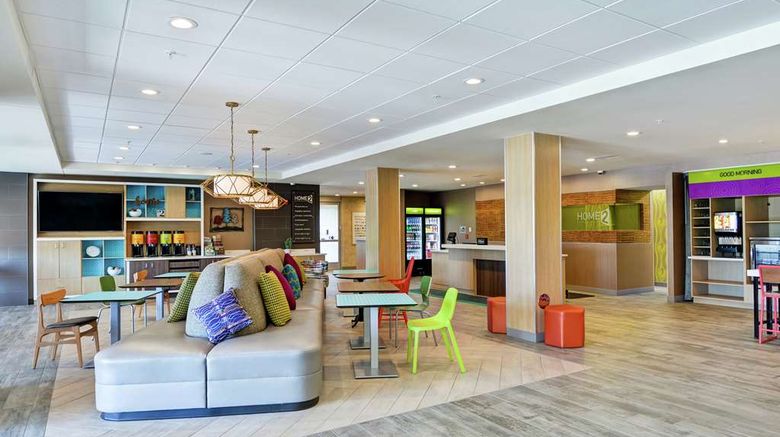 <b>Home2 Suites by Hilton Dayton Vandalia Lobby</b>. Images powered by <a href="https://iceportal.shijigroup.com/" title="IcePortal" target="_blank">IcePortal</a>.
