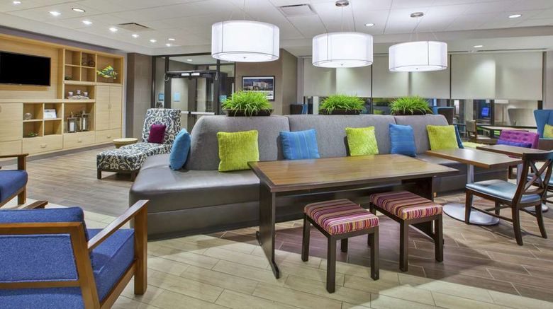<b>Home2 Suites by Hilton Pittsburgh Lobby</b>. Images powered by <a href="https://iceportal.shijigroup.com/" title="IcePortal" target="_blank">IcePortal</a>.