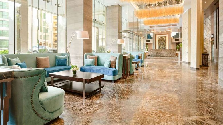 <b>Wyndham Garden Manama Lobby</b>. Images powered by <a href="https://iceportal.shijigroup.com/" title="IcePortal" target="_blank">IcePortal</a>.