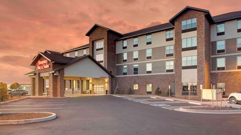 <b>Hampton Inn & Suites Flagstaff East Exterior</b>. Images powered by <a href="https://iceportal.shijigroup.com/" title="IcePortal" target="_blank">IcePortal</a>.