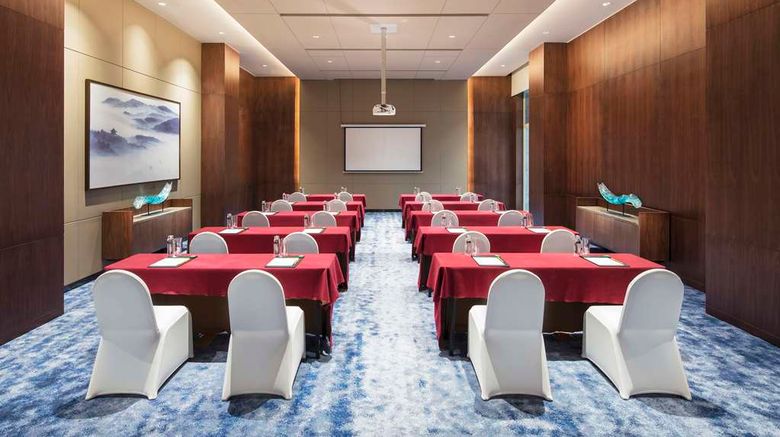 <b>Hilton Garden Inn Hangzhou Lu'niao Meeting</b>. Images powered by <a href="https://iceportal.shijigroup.com/" title="IcePortal" target="_blank">IcePortal</a>.
