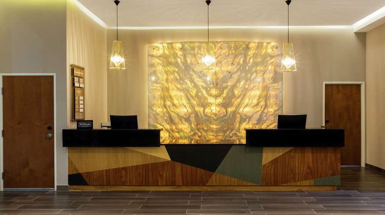 <b>Hilton Garden Inn Salamanca Lobby</b>. Images powered by <a href="https://iceportal.shijigroup.com/" title="IcePortal" target="_blank">IcePortal</a>.