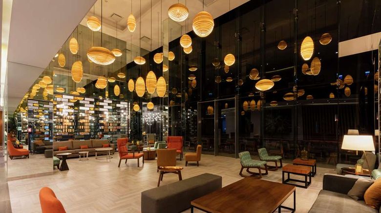 <b>Hilton Garden Inn Salamanca Lobby</b>. Images powered by <a href="https://iceportal.shijigroup.com/" title="IcePortal" target="_blank">IcePortal</a>.
