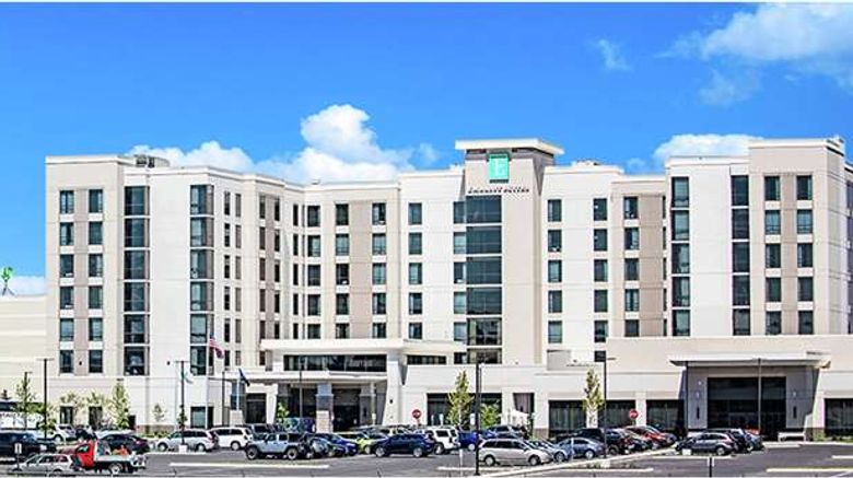 <b>Embassy Suites Syracuse Destiny USA Exterior</b>. Images powered by <a href="https://iceportal.shijigroup.com/" title="IcePortal" target="_blank">IcePortal</a>.