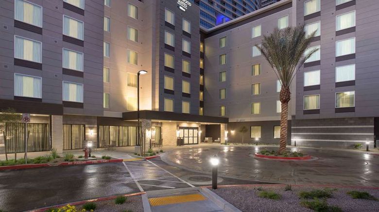 <b>Homewood Suites Las Vegas City Ctr Exterior</b>. Images powered by <a href="https://iceportal.shijigroup.com/" title="IcePortal" target="_blank">IcePortal</a>.