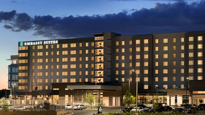 Embassy Suites San Antonio Landmark Exterior. Images powered by <a href="https://iceportal.shijigroup.com" target="_blank" rel="noopener">Ice Portal</a>.