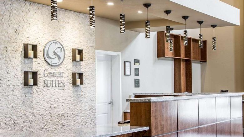 <b>Comfort Suites Woodland Lobby</b>. Images powered by <a href="https://iceportal.shijigroup.com/" title="IcePortal" target="_blank">IcePortal</a>.
