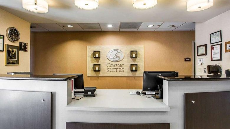 <b>Comfort Suites Near Industry Hills Expo Lobby</b>. Images powered by <a href="https://iceportal.shijigroup.com/" title="IcePortal" target="_blank">IcePortal</a>.