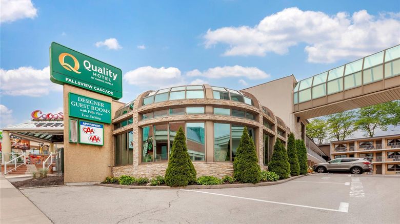 Quality Hotel Fallsview Cascade Exterior. Images powered by <a href="https://iceportal.shijigroup.com" target="_blank" rel="noopener">Ice Portal</a>.