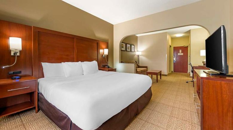 <b>Comfort Suites Castle Rock Room</b>. Images powered by <a href="https://iceportal.shijigroup.com/" title="IcePortal" target="_blank">IcePortal</a>.