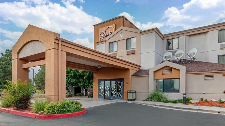 <b>Sleep Inn Denver Tech Center Exterior</b>. Images powered by <a href="https://iceportal.shijigroup.com/" title="IcePortal" target="_blank">IcePortal</a>.