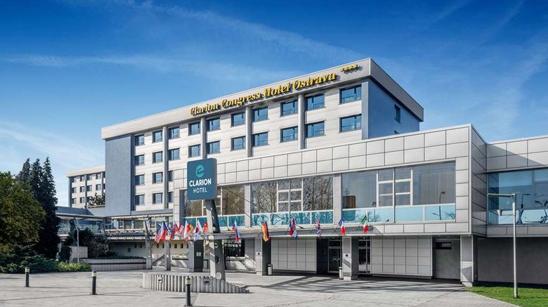 <b>Clarion Congress Hotel Ostrava Exterior</b>. Images powered by <a href="https://iceportal.shijigroup.com/" title="IcePortal" target="_blank">IcePortal</a>.