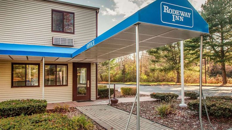 Rodeway Inn Groton New London Exterior. Images powered by <a href="https://iceportal.shijigroup.com" target="_blank" rel="noopener">Ice Portal</a>.
