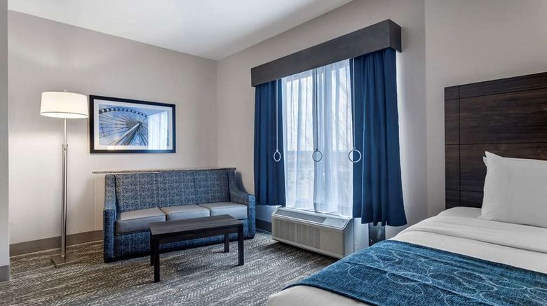 <b>Comfort Suites Room</b>. Images powered by <a href="https://iceportal.shijigroup.com/" title="IcePortal" target="_blank">IcePortal</a>.