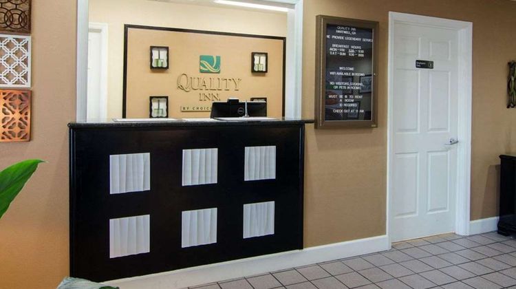 Quality Inn Hartwell Lobby