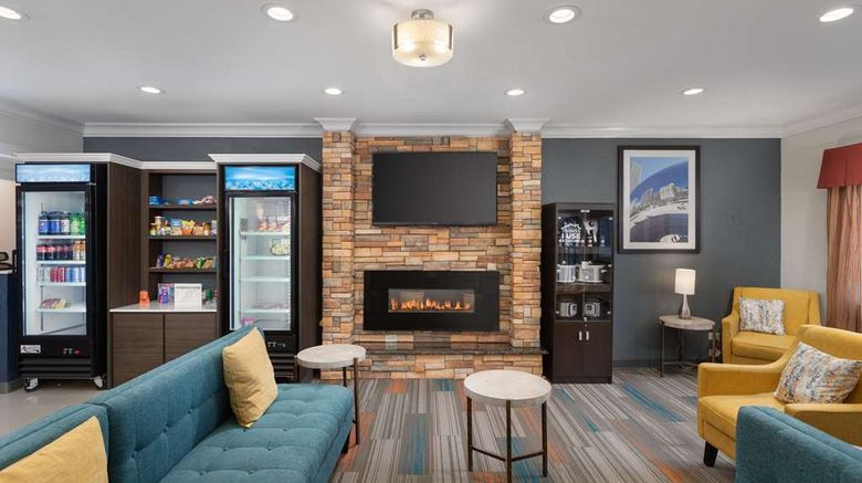 <b>MainStay Suites Joliet I-55 Lobby</b>. Images powered by <a href="https://iceportal.shijigroup.com/" title="IcePortal" target="_blank">IcePortal</a>.