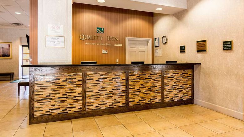 <b>Quality Inn Andrews Air Force Base Lobby</b>. Images powered by <a href="https://iceportal.shijigroup.com/" title="IcePortal" target="_blank">IcePortal</a>.