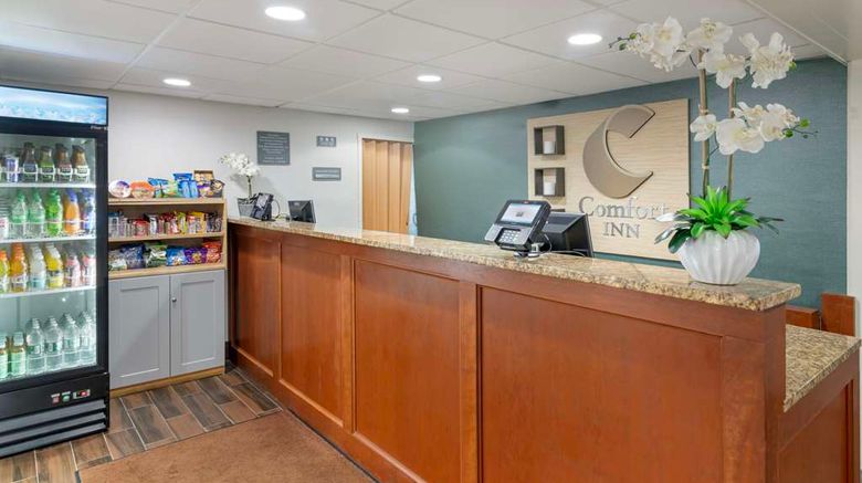 <b>Comfort Inn South Portland Airport Lobby</b>. Images powered by <a href="https://iceportal.shijigroup.com/" title="IcePortal" target="_blank">IcePortal</a>.