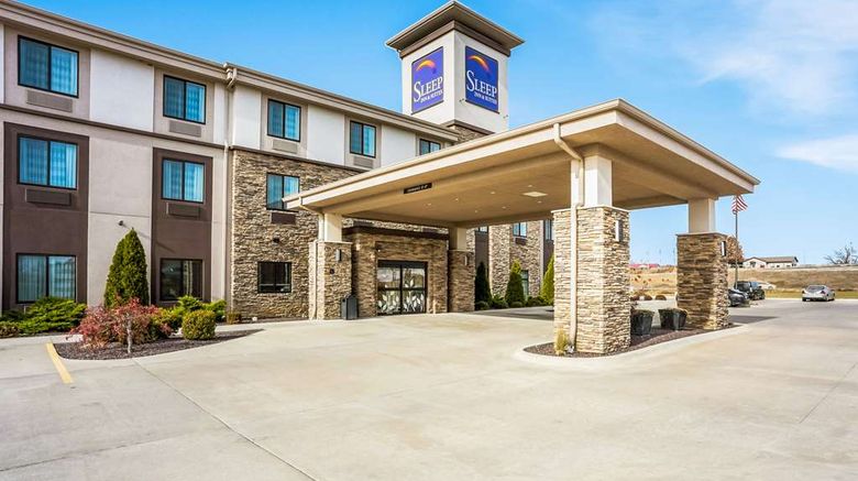 <b>Sleep Inn & Suites Hannibal Exterior</b>. Images powered by <a href="https://iceportal.shijigroup.com/" title="IcePortal" target="_blank">IcePortal</a>.