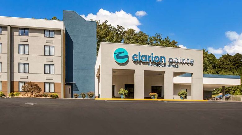 Clarion Pointe Sylva Exterior. Images powered by <a href="https://iceportal.shijigroup.com" target="_blank" rel="noopener">Ice Portal</a>.