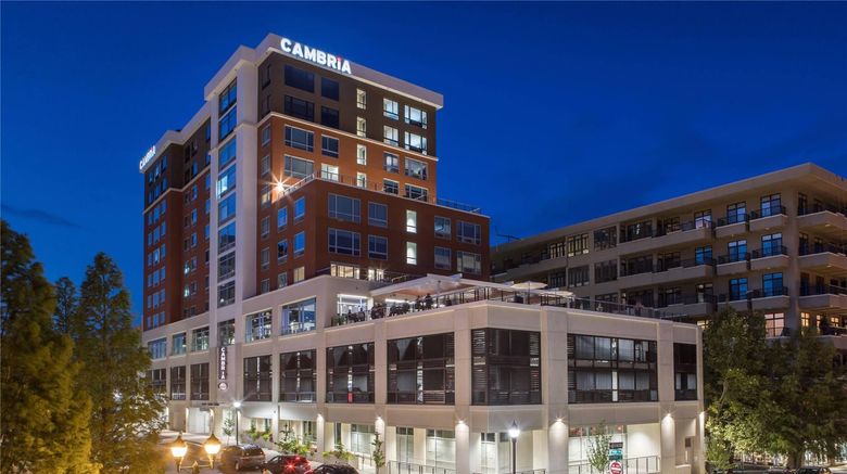 Cambria Hotel Downtown Asheville Exterior. Images powered by <a href="https://iceportal.shijigroup.com" target="_blank" rel="noopener">Ice Portal</a>.