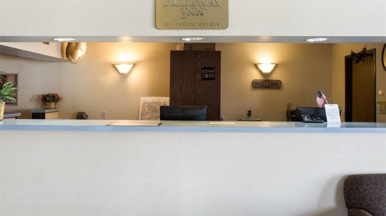 <b>Rodeway Inn West Fargo Lobby</b>. Images powered by <a href="https://iceportal.shijigroup.com/" title="IcePortal" target="_blank">IcePortal</a>.