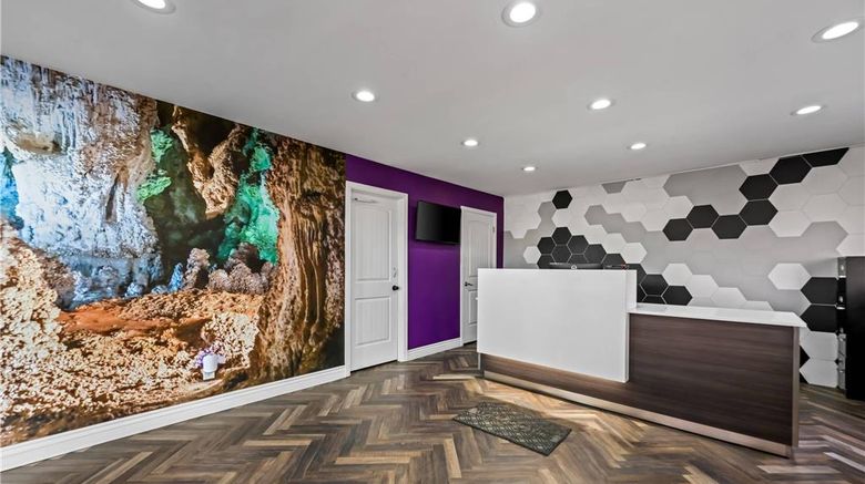 <b>Rodeway Inn Carlsbad Lobby</b>. Images powered by <a href="https://iceportal.shijigroup.com/" title="IcePortal" target="_blank">IcePortal</a>.