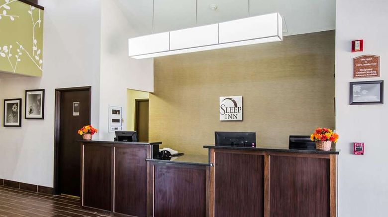 <b>Sleep Inn Lobby</b>. Images powered by <a href="https://iceportal.shijigroup.com/" title="IcePortal" target="_blank">IcePortal</a>.