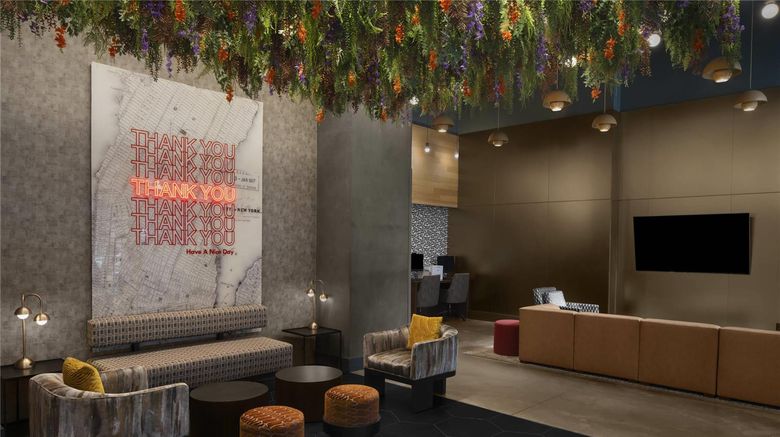 <b>Cambria Hotel New York - Chelsea Lobby</b>. Images powered by <a href="https://iceportal.shijigroup.com/" title="IcePortal" target="_blank">IcePortal</a>.