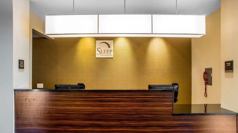 <b>Sleep Inn and Suites Syracuse Airport Lobby</b>. Images powered by <a href="https://iceportal.shijigroup.com/" title="IcePortal" target="_blank">IcePortal</a>.