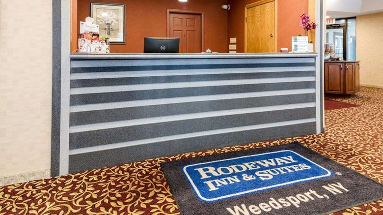 <b>Rodeway Inn Weedsport Lobby</b>. Images powered by <a href="https://iceportal.shijigroup.com/" title="IcePortal" target="_blank">IcePortal</a>.