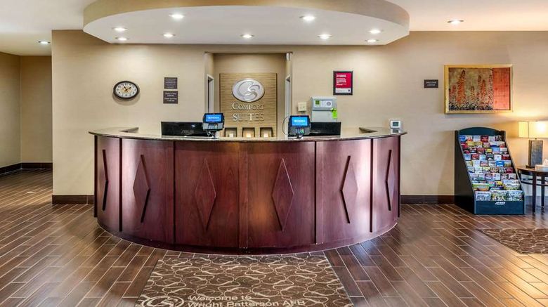 <b>Comfort Suites Dayton Wright Patterson Lobby</b>. Images powered by <a href="https://iceportal.shijigroup.com/" title="IcePortal" target="_blank">IcePortal</a>.