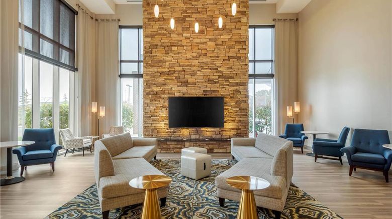 <b>Cambria Hotel Akron - Canton Airport Lobby</b>. Images powered by <a href="https://iceportal.shijigroup.com/" title="IcePortal" target="_blank">IcePortal</a>.