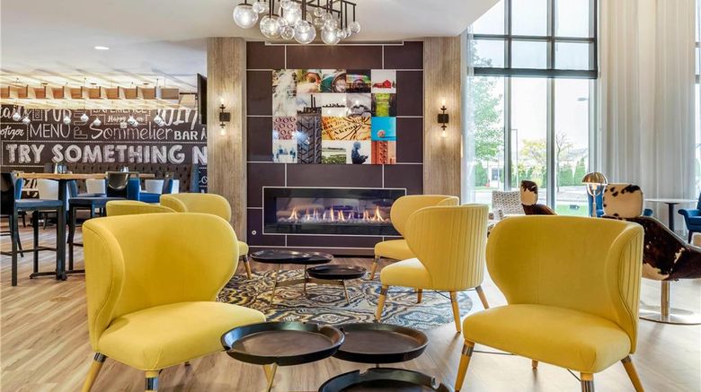 <b>Cambria Hotel Akron - Canton Airport Lobby</b>. Images powered by <a href="https://iceportal.shijigroup.com/" title="IcePortal" target="_blank">IcePortal</a>.