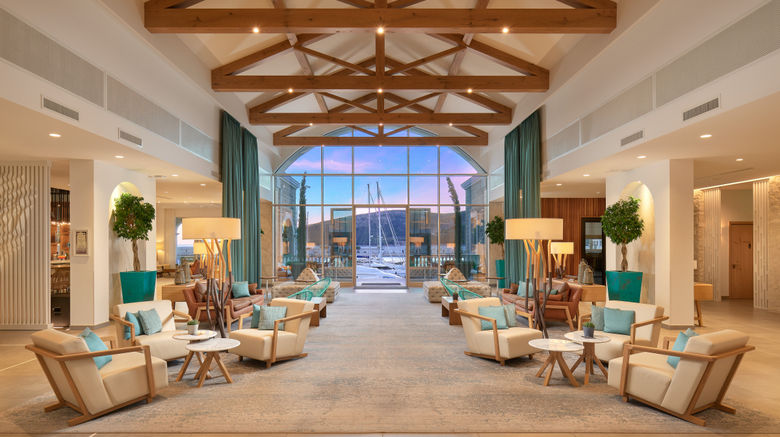 <b>The Chedi Lustica Bay Lobby</b>. Images powered by <a href="https://www.leonardoworldwide.com/" title="Leonardo Worldwide" target="_blank">Leonardo</a>.