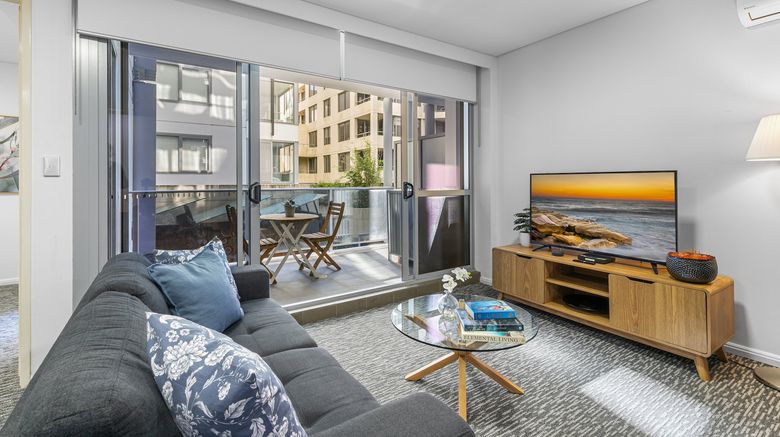 Astra Apartments North Sydney Room. Images powered by <a href="https://www.leonardoworldwide.com" target="_blank" rel="noopener">Leonardo</a>.