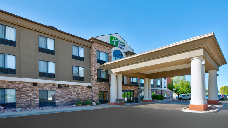<b>Holiday Inn Express Hotel & Suites Exterior</b>. Images powered by <a href="https://www.leonardoworldwide.com/" title="Leonardo Worldwide" target="_blank">Leonardo</a>.