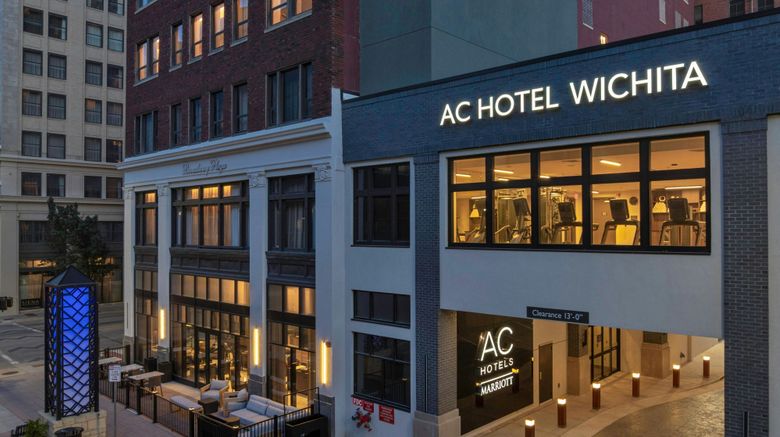 AC Hotel Wichita Downtown Exterior. Images powered by <a href="https://www.leonardoworldwide.com" target="_blank" rel="noopener">Leonardo</a>.