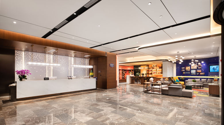 <b>Hampton by Hilton Hexi Olympic Sports Ct Lobby</b>. Images powered by <a href="https://www.leonardoworldwide.com/" title="Leonardo Worldwide" target="_blank">Leonardo</a>.
