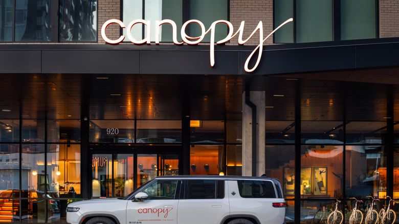 <b>Canopy Hilton Nashville Gulch Exterior</b>. Images powered by <a href="https://www.leonardoworldwide.com/" title="Leonardo Worldwide" target="_blank">Leonardo</a>.
