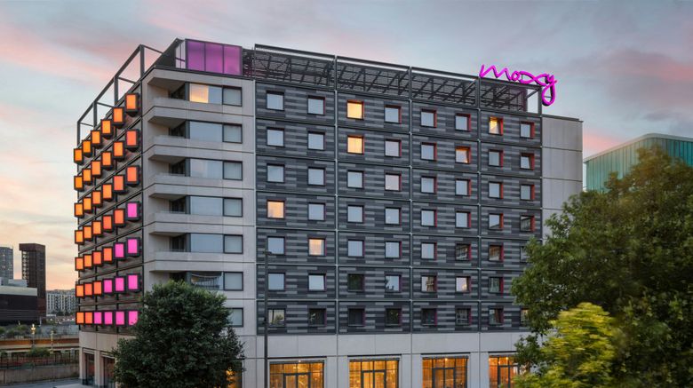 <b>MOXY London Stratford Exterior</b>. Images powered by <a href="https://www.leonardoworldwide.com/" title="Leonardo Worldwide" target="_blank">Leonardo</a>.