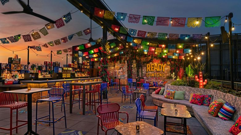 <b>Moxy NYC East Village Restaurant</b>. Images powered by <a href="https://www.leonardoworldwide.com/" title="Leonardo Worldwide" target="_blank">Leonardo</a>.