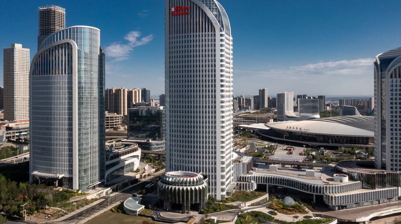 <b>Hilton Garden Inn Urumqi Station Exterior</b>. Images powered by <a href="https://www.leonardoworldwide.com/" title="Leonardo Worldwide" target="_blank">Leonardo</a>.