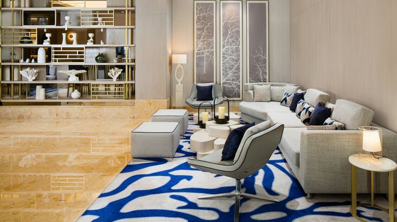 <b>Beach Rotana - all suites Lobby</b>. Images powered by <a href="https://www.leonardoworldwide.com/" title="Leonardo Worldwide" target="_blank">Leonardo</a>.