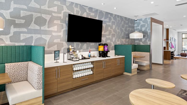 <b>Home2 Suites Riverside Downtown Restaurant</b>. Images powered by <a href="https://www.leonardoworldwide.com/" title="Leonardo Worldwide" target="_blank">Leonardo</a>.