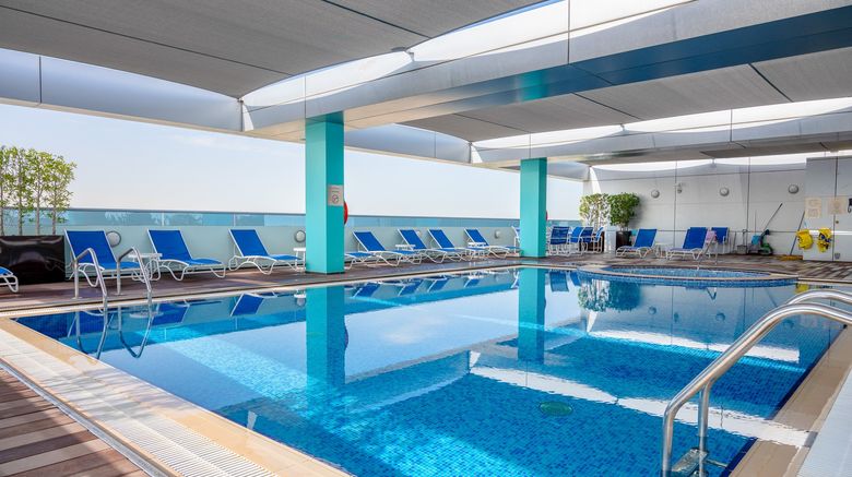 <b>Premier Inn Abu Dhabi Intl Airport Hotel Pool</b>. Images powered by <a href="https://www.leonardoworldwide.com/" title="Leonardo Worldwide" target="_blank">Leonardo</a>.