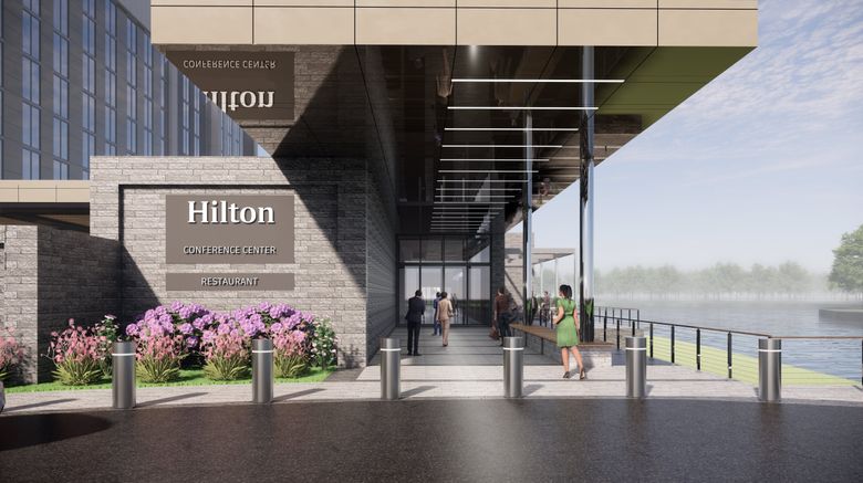 <b>Hilton Jacksonville at Mayo Exterior</b>. Images powered by <a href="https://www.leonardoworldwide.com/" title="Leonardo Worldwide" target="_blank">Leonardo</a>.