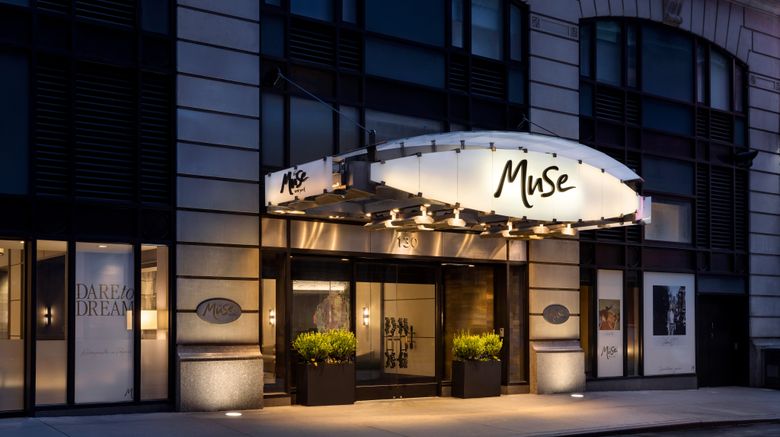<b>The Muse New York Exterior</b>. Images powered by <a href="https://www.leonardoworldwide.com/" title="Leonardo Worldwide" target="_blank">Leonardo</a>.