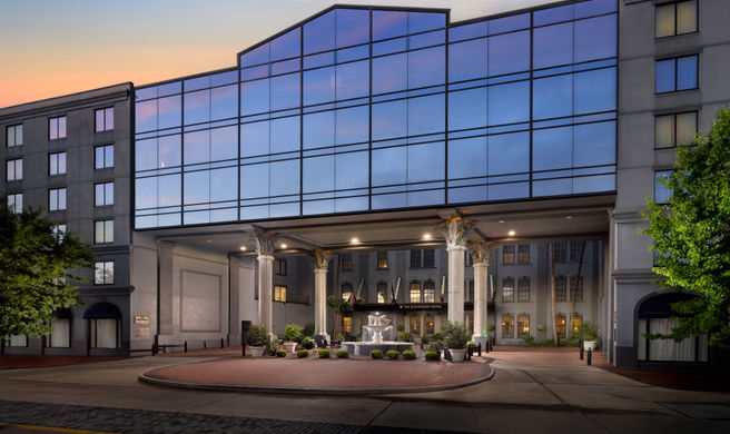 The Riverfront Hotel Exterior