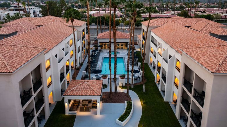 <b>Courtyard by Marriott Palm Springs Exterior</b>. Images powered by <a href="https://www.leonardoworldwide.com/" title="Leonardo Worldwide" target="_blank">Leonardo</a>.